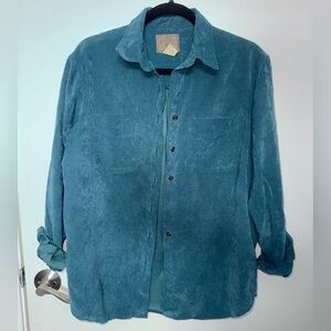 St John’s Bay Vintage Teal Button Up